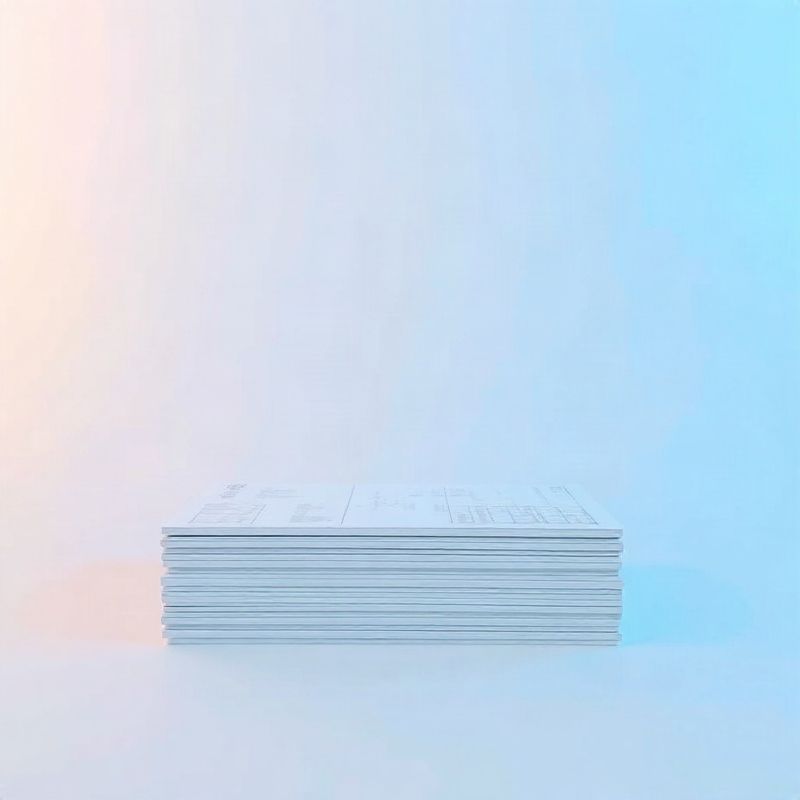 Composición minimalista con tres tarjetas de planes en tonos azul y blanco